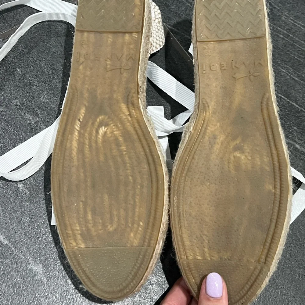 Classic Cream Espadrille Lace-Up Flats